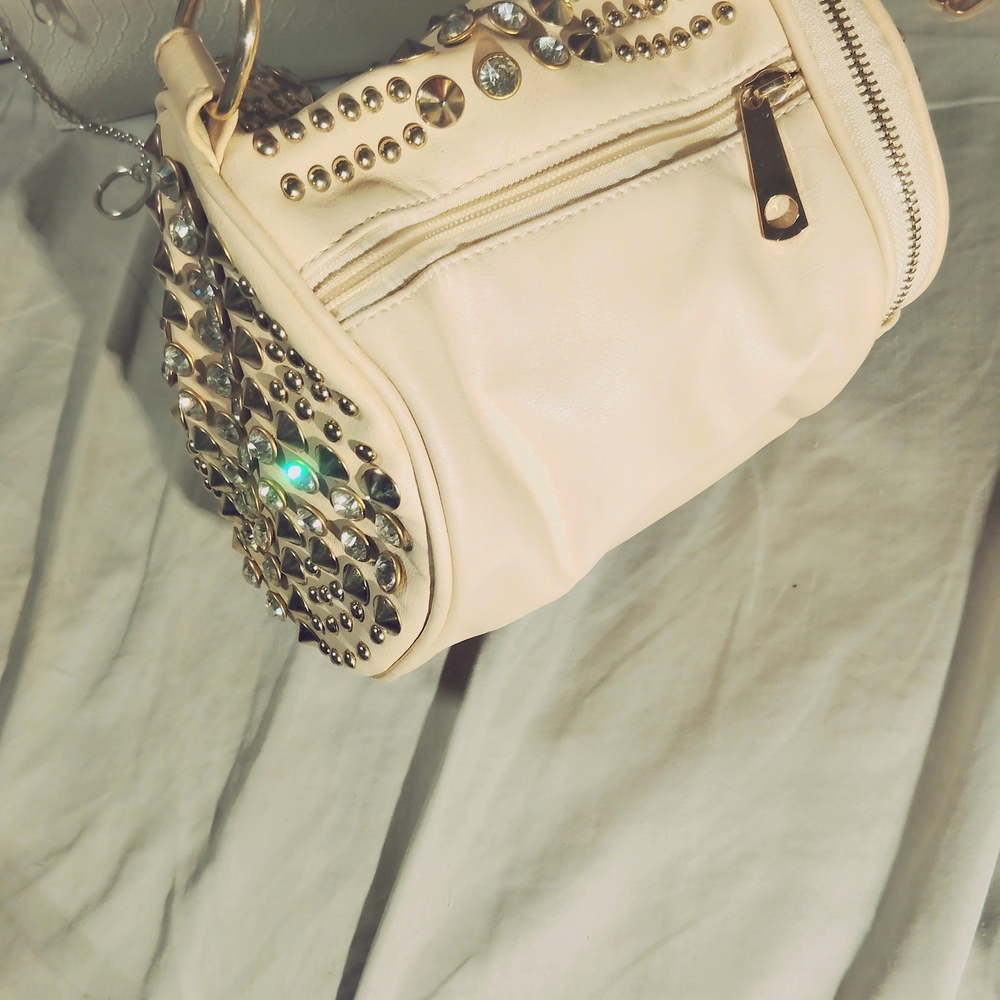 Studded Cream Backpack - image 3